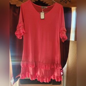 DS Desneng pink women's dress